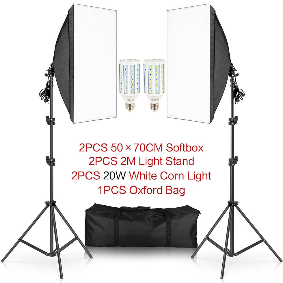 Miniaturbild: SH Photography 50x70CM Softbox Lighting Kits Professional Light Box System With