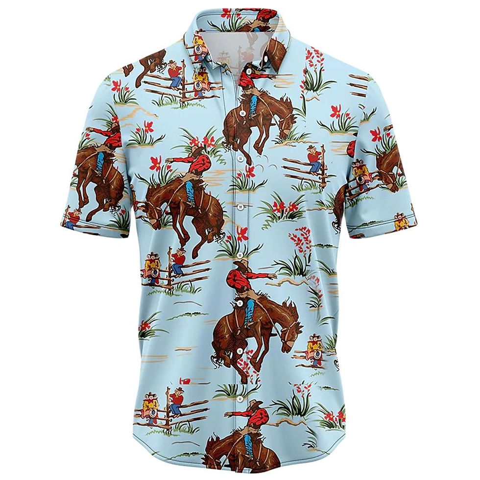 Thumbnail: Fashion Men's Beach Summer Outdoor Vintage Shirts Summer Casual Clothing Seasid