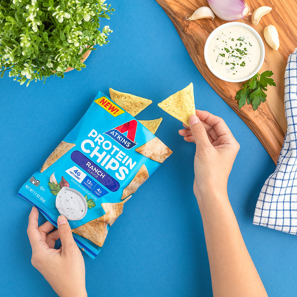 Миниатюра: Atkins Protein Chips, Keto Friendly, Baked Not Fried, Ranch, 1.1oz