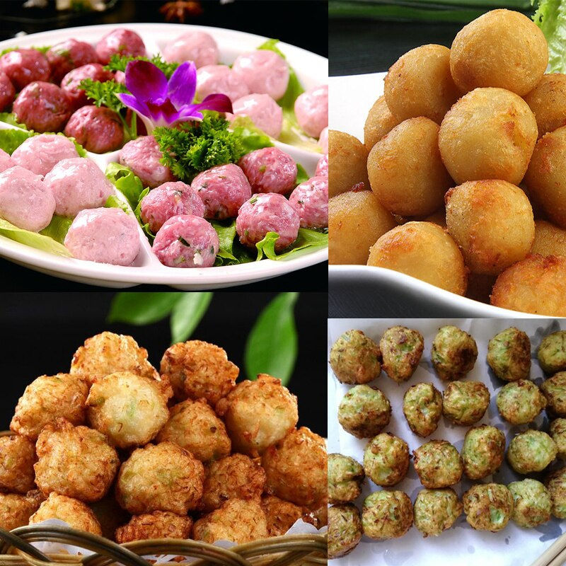 Thumbnail: Stainless Steel Meatball Machine Hand Press Meat Ball Maker Pork Vegetables Bal