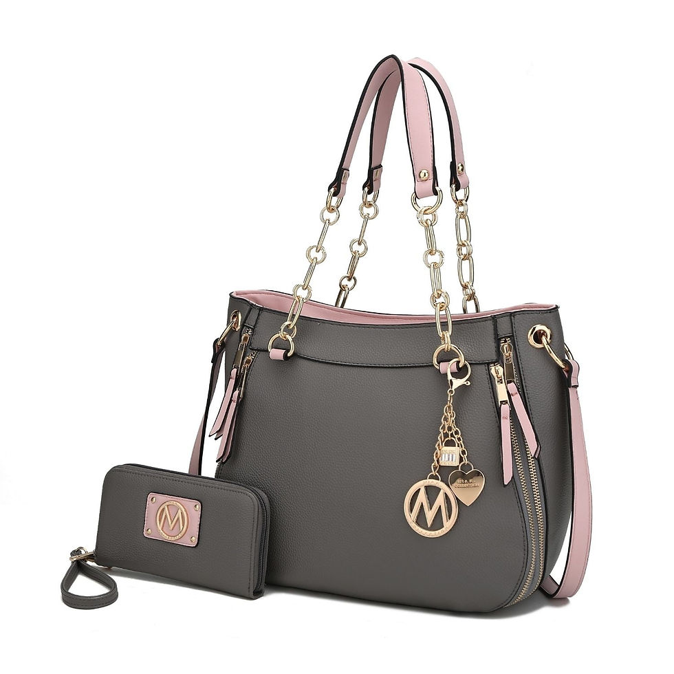 Miniatura: MKF Collection Vegan Leather Shoulder Bag & Wallet Set, Purse Handbag for Women