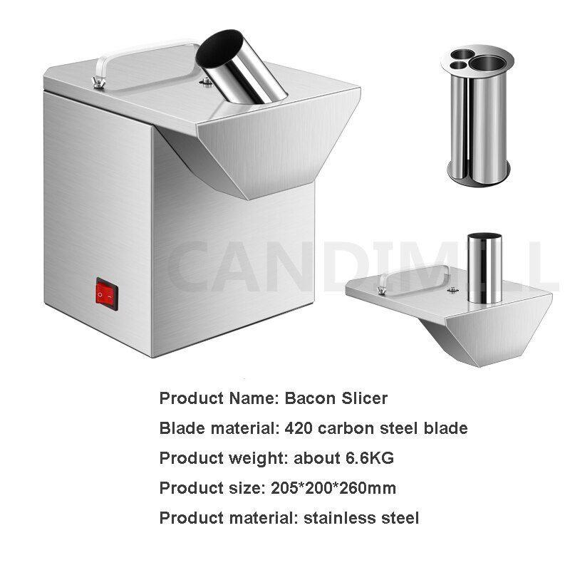 Thumbnail: Vegetable Slicing Machine 220V Commercial Electric Cucumber Ham Sausage Slicer 