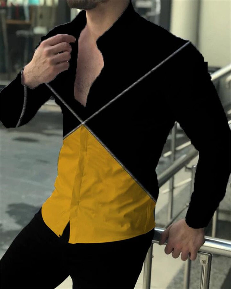 Thumbnail: 2023 High Quality Fashionable Men's Shirts Button Up Shirts Casual Designer Pri