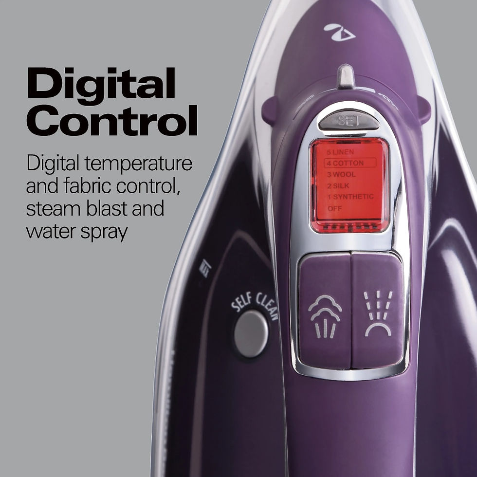 Miniaturbild: Durathon Digital Retractable Cord Iron, Model 19902R Cordless Steam Iron Portab
