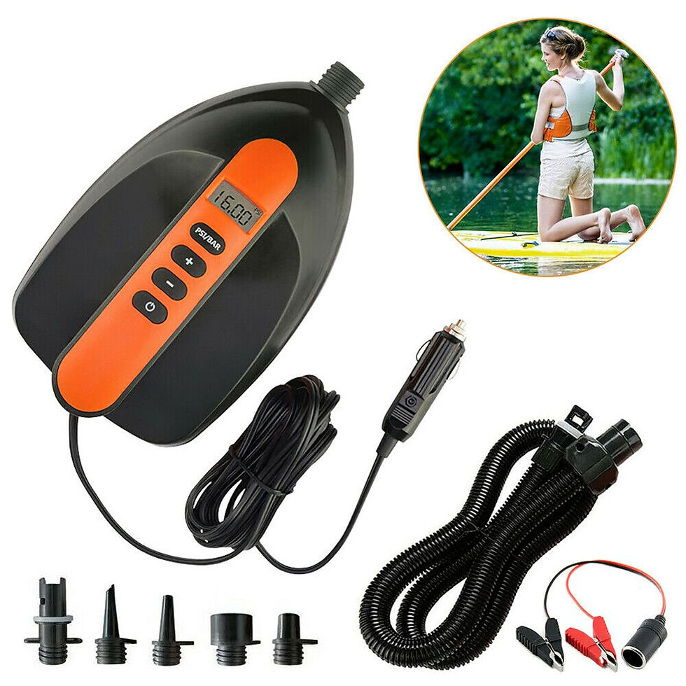الصورة المصغرة: Electric Air Pump For Inflatable SUP Boat 12V 16/20 PSI Intelligent Inflatable 