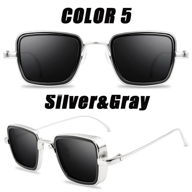 Thumbnail: Vintage Classic Square Sunglass Men Outdoor Small Quality Alloy Sun Glasses Men