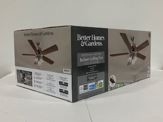Thumbnail: Better Homes & Gardens 52" 5 Blade Satin Nickel Ceiling Fan with 3 Lights