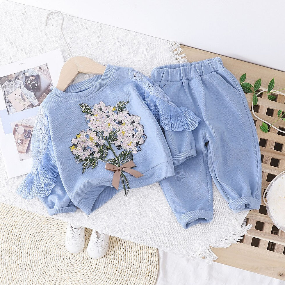 Miniaturbild: Newborn baby girls spring autumn clothing sets toddler hoodies+pants 2pcs sport