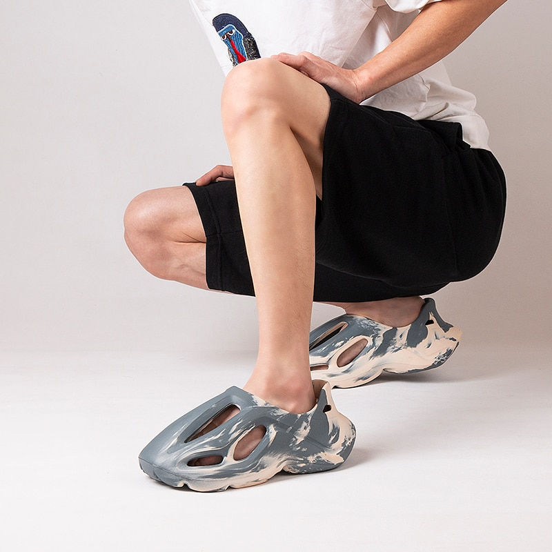 Thumbnail: Summer Men Women Slippers Camouflage Platform Outdoor Clogs Shoe Beach Sandals 