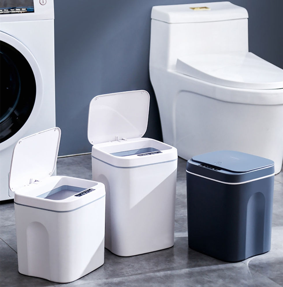 Thumbnail: 16L Smart Trash Can Dustbin Automatic Touch Bathroom Garbage Toilet Recycle Was