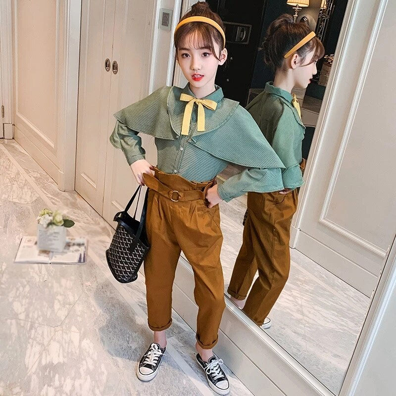 Miniature : New Kids Clothes Sets Girls Autumn Clothing Big Children'S  Casual Hooded Sweat