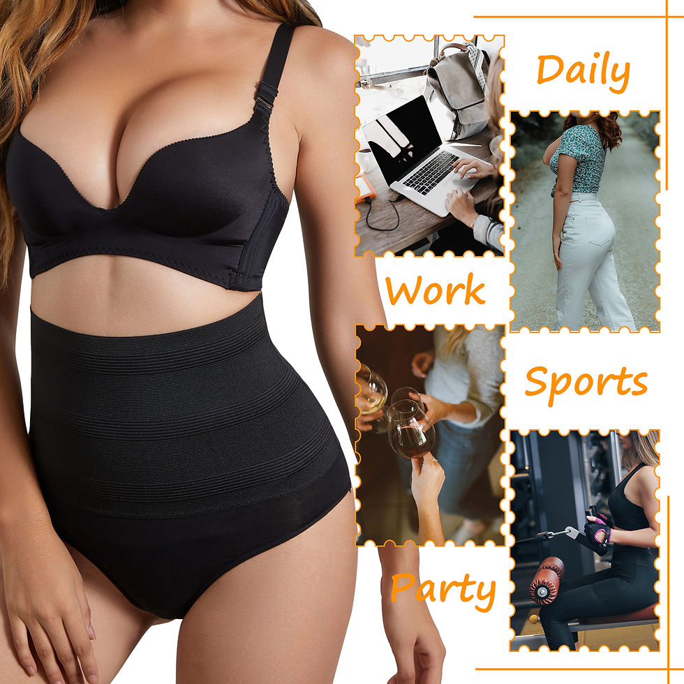 Thumbnail: GOLD CARP Shapewear Women Tummy Control Body Shaper Thong Panties High Waist Sc