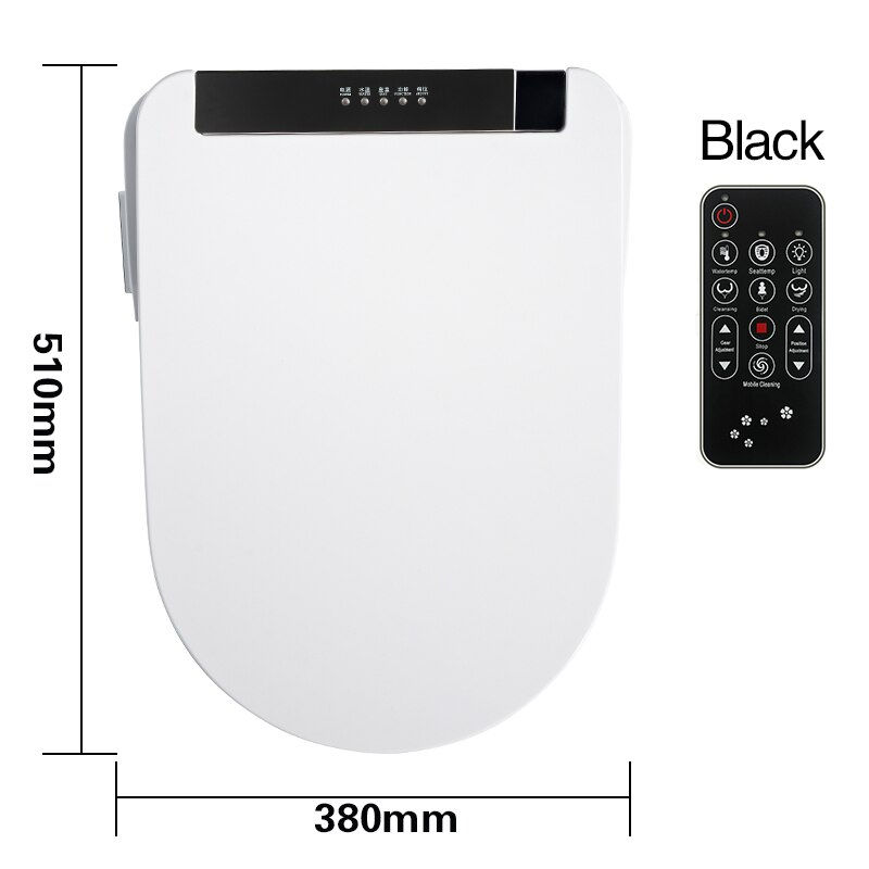 Thumbnail: Intelligent Toilet Seat Elongated Electric Bidet Cover LCD 3 Color Smart Bidet 