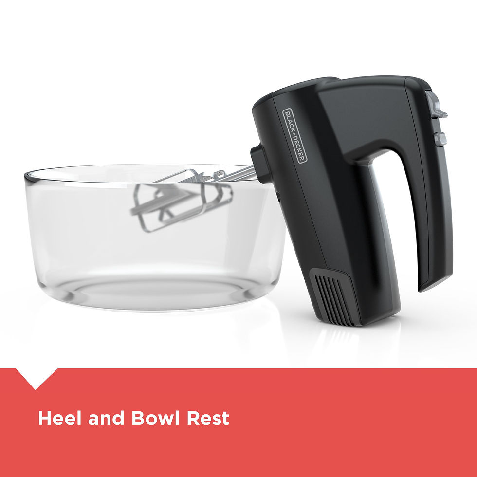 Thumbnail: BLACK+DECKER 5-Speed Hand Mixer, Black, MX410B