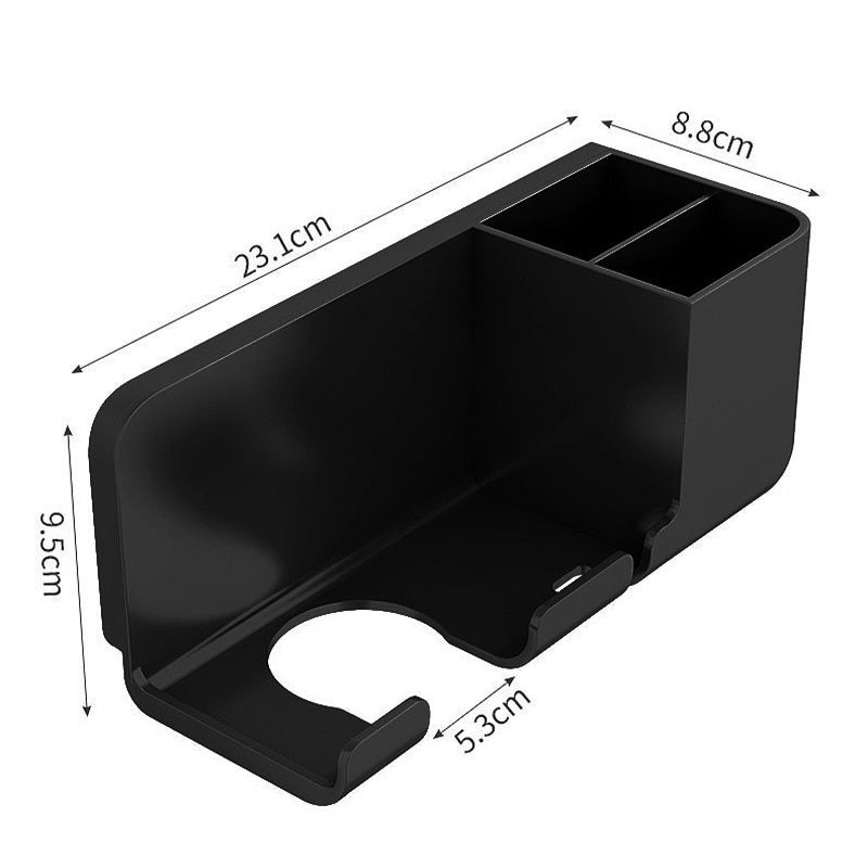 Thumbnail: Storage Holder Hair Dryer Holder Bathroom Wall Mounted Rack Shelf Storage Shelv