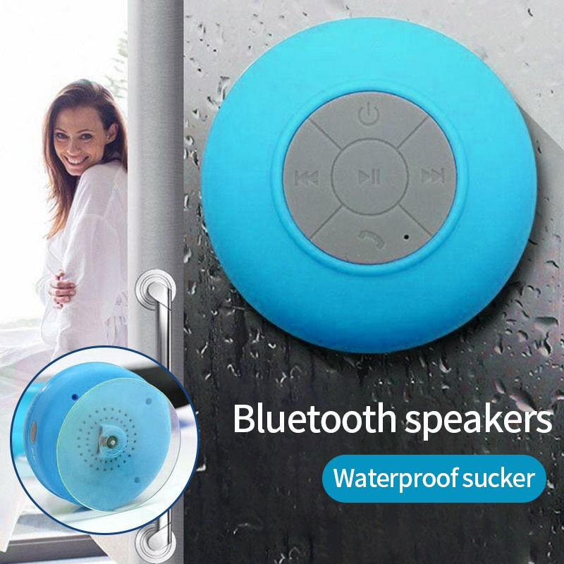 Thumbnail: Bathroom Waterproof Drop Bluetooth Speaker Kitchen With Large Suction Cup Mini 