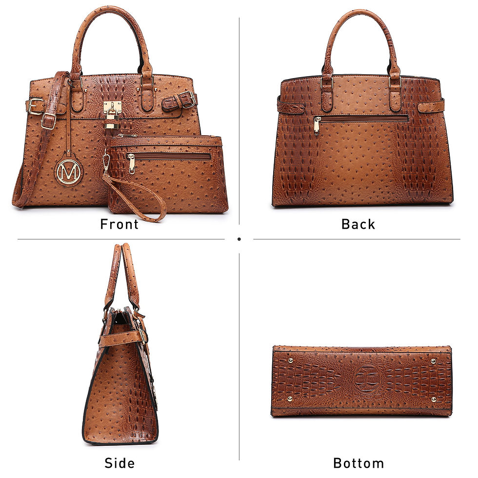 Miniatura: MKP Top Handle Tote Handbags Work Shoulder Bags with Matching Wristlet Wallet f