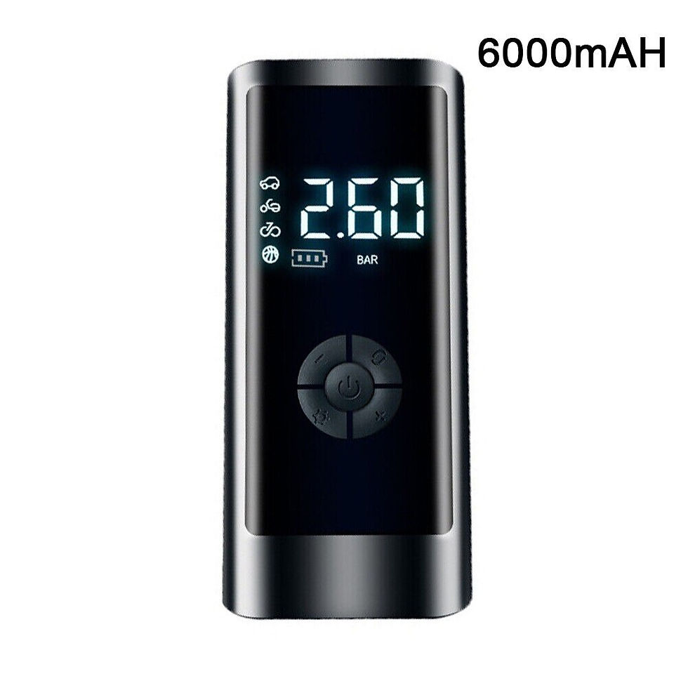 الصورة المصغرة: 6000MAH Portable Car Air Compressor 12V 160PSI Electric Cordless Tire Inflator 