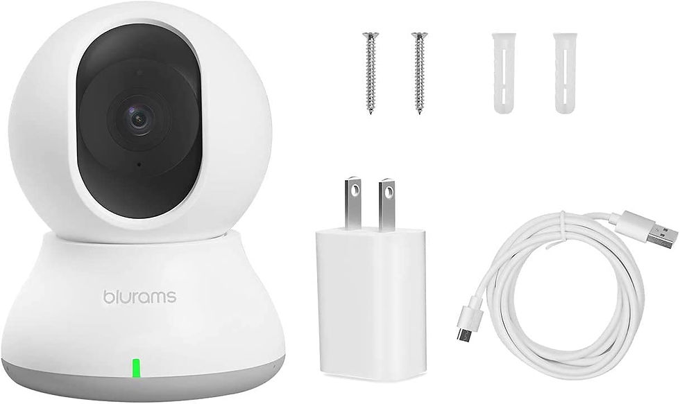 الصورة المصغرة: Security Camera 2K, blurams Baby Monitor Dog Camera 360-degree for Home Securit