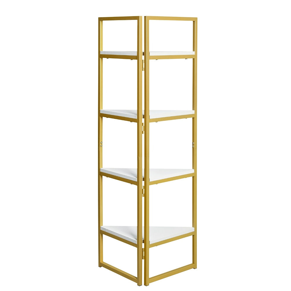 Thumbnail: 4-Tier Corner Multipurpose Display Shelves, Free Standing Corner Rack for Bathr