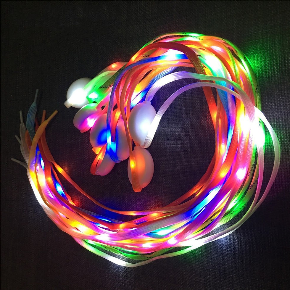 Thumbnail: In Stock Luminous Shoelace ABS Shoelace Luminous Led Shoelace Outdoor Sports Fl