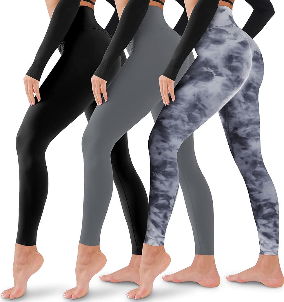 Thumbnail: 3 Pack Leggings for Women-No See-Through High Waisted Tummy Control Yoga Pants 