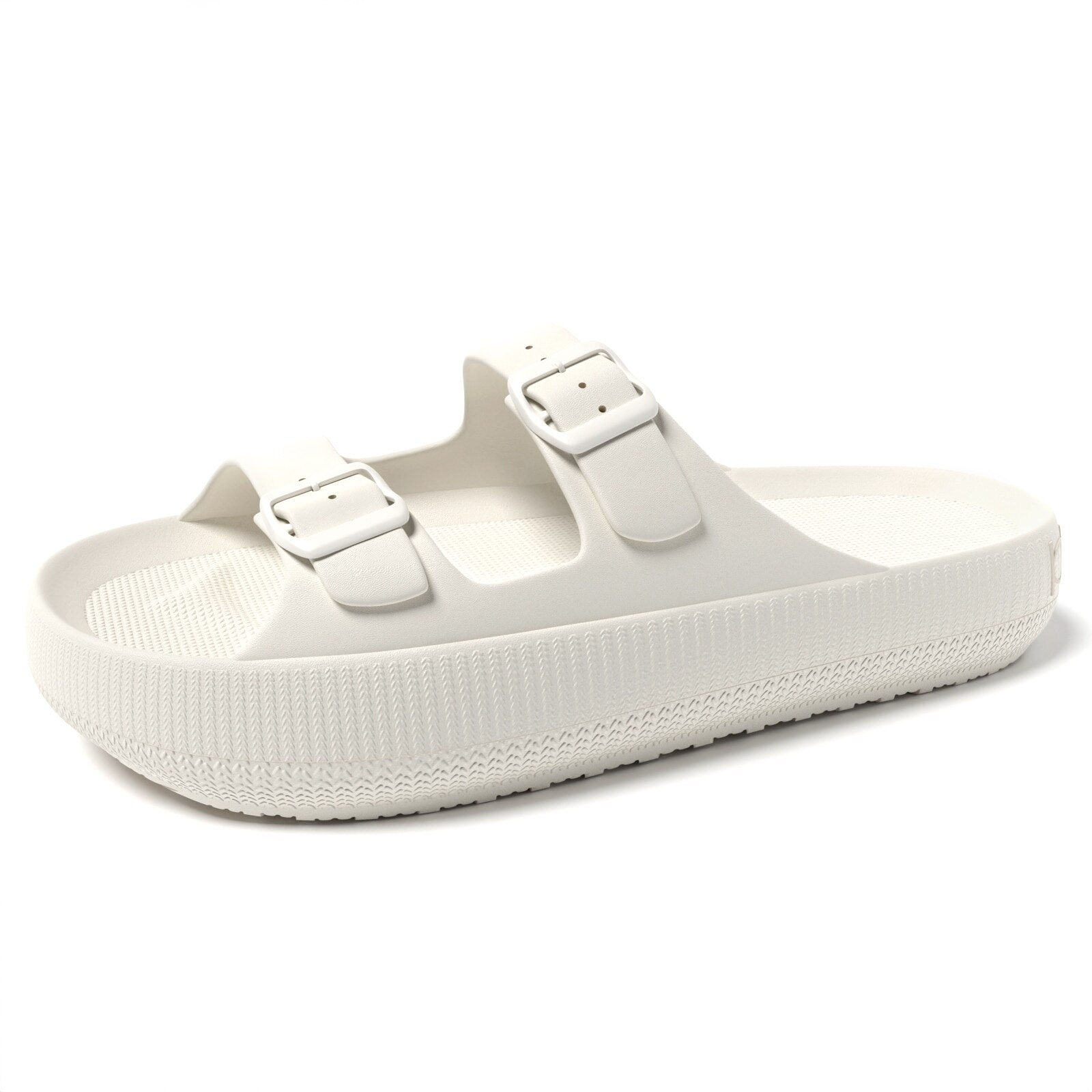 Women Platform Double Button Sandals Swimming Pool Gym House Shower Quickdrying