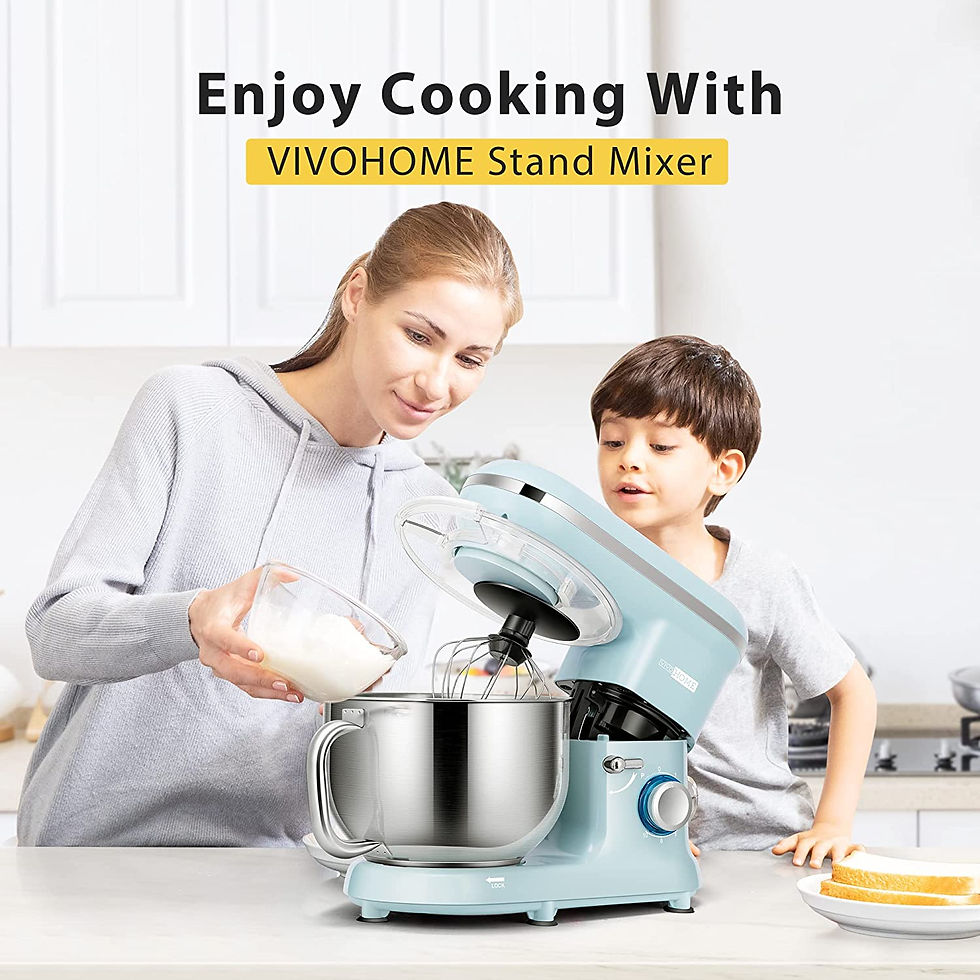 Thumbnail: VIVOHOME Stand Mixer, 660W 10 Speed 6 Quart Tilt-Head Kitchen Electric Food Mix
