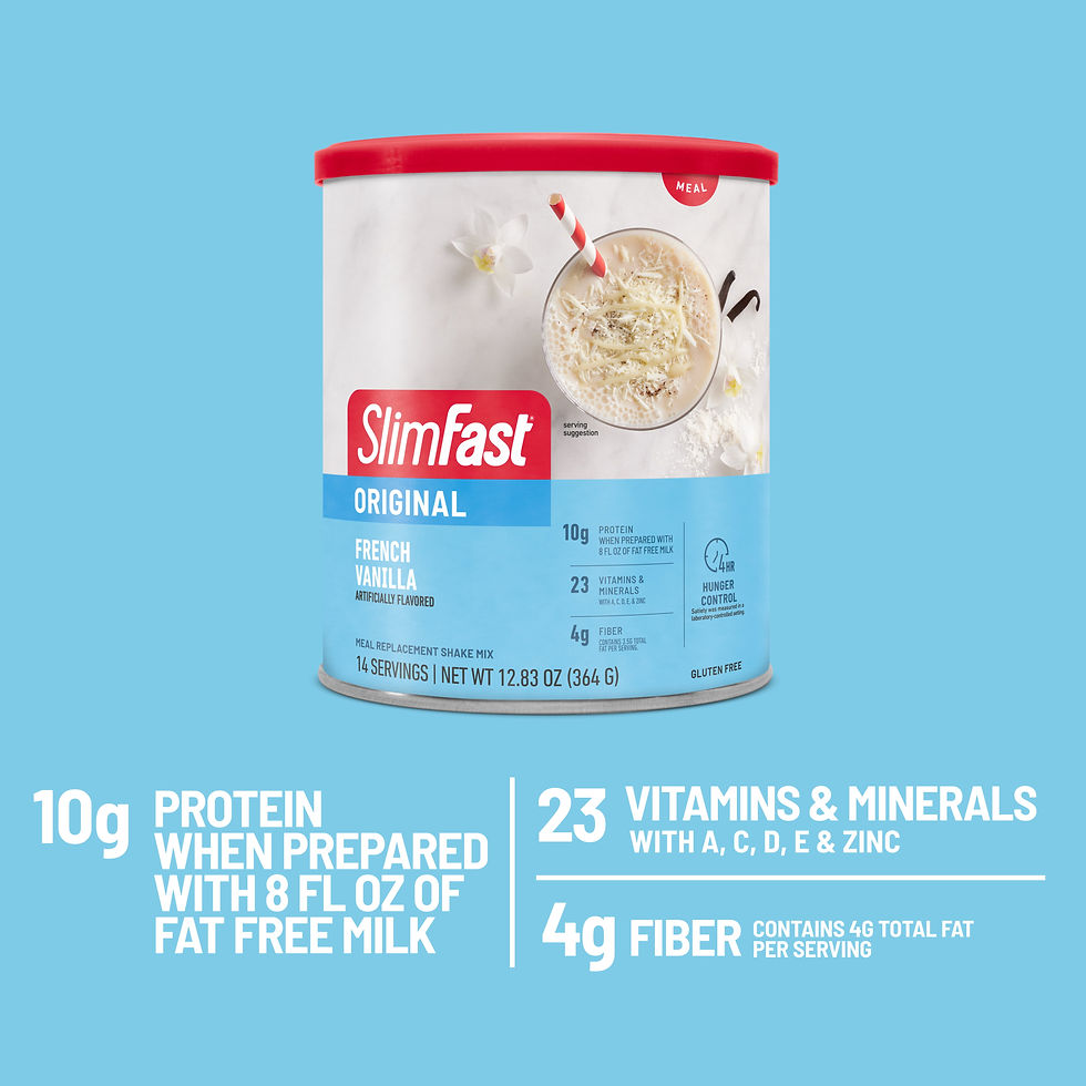 Миниатюра: SlimFast Original Meal Replacement Shake Mix, French Vanilla, 22 Servings