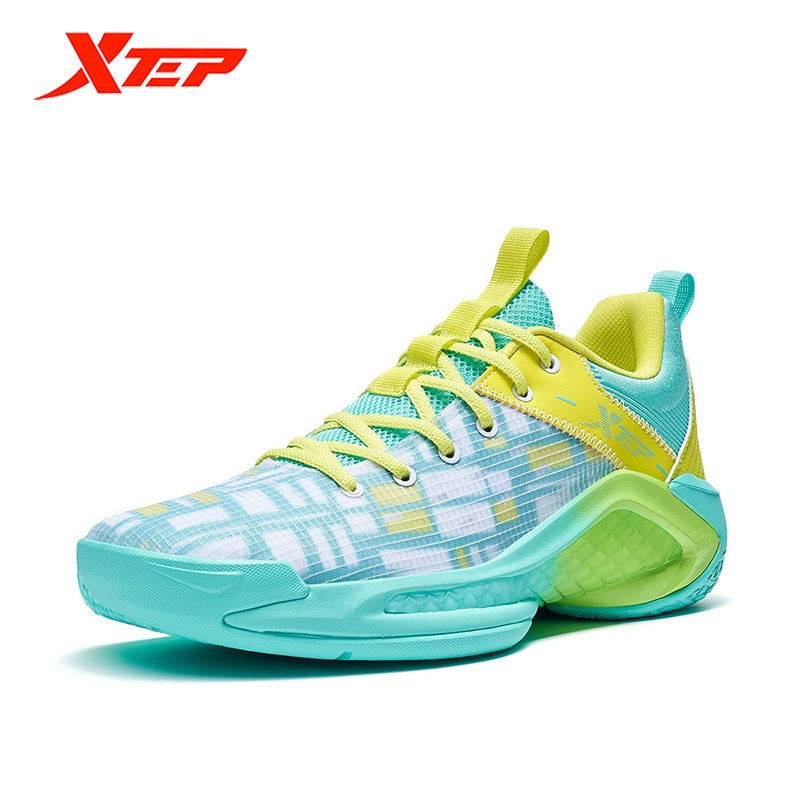 Thumbnail: Xtep Pan Shi Men's Basketball Shoes Non-slip Sneakers Outdoor Wearable Basketba