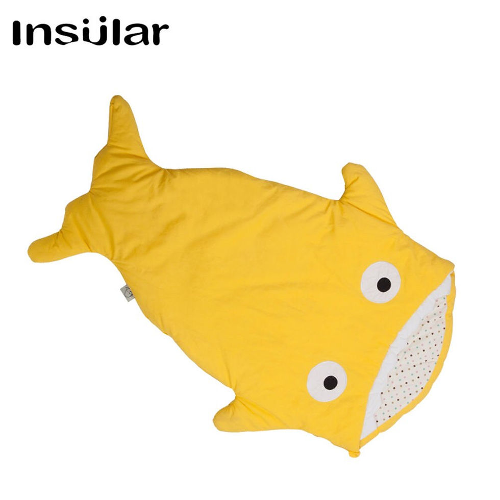 الصورة المصغرة: Cute Cartoon Shark Children Sleeping Bag Winter Children Sleep Sack Warm Childr