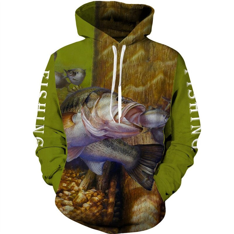 Thumbnail: Men/Women Animal Fish Hunting Camo 3D Printed Hoodie/Set Harajuku Unisex Cool T