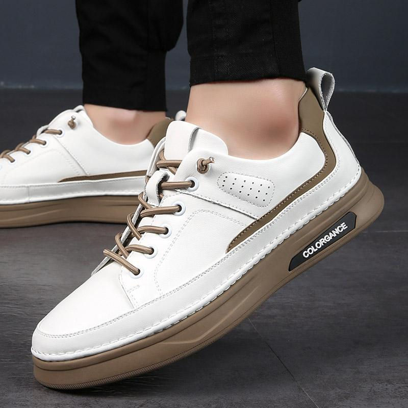 Thumbnail: High Quality Men's Luxury Brand Shoes Casual White Sneakers Summer Shoes Man La