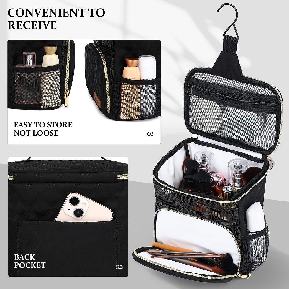 Miniatura: Toiletry Bag Travel Bag with Hanging Hook, Portable Toiletry Bag for Men and Wo