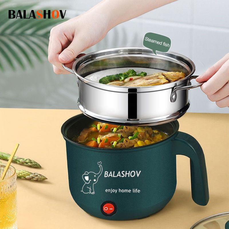Thumbnail: Electric Cooking Machine Household 1-2 People Hot Pot Single/Double Layer Multi