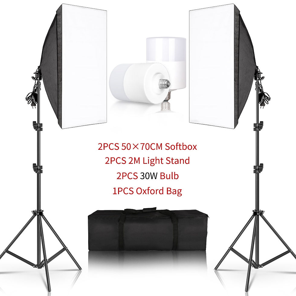 Miniaturbild: SH Photography 50x70CM Softbox Lighting Kits Professional Light Box System With