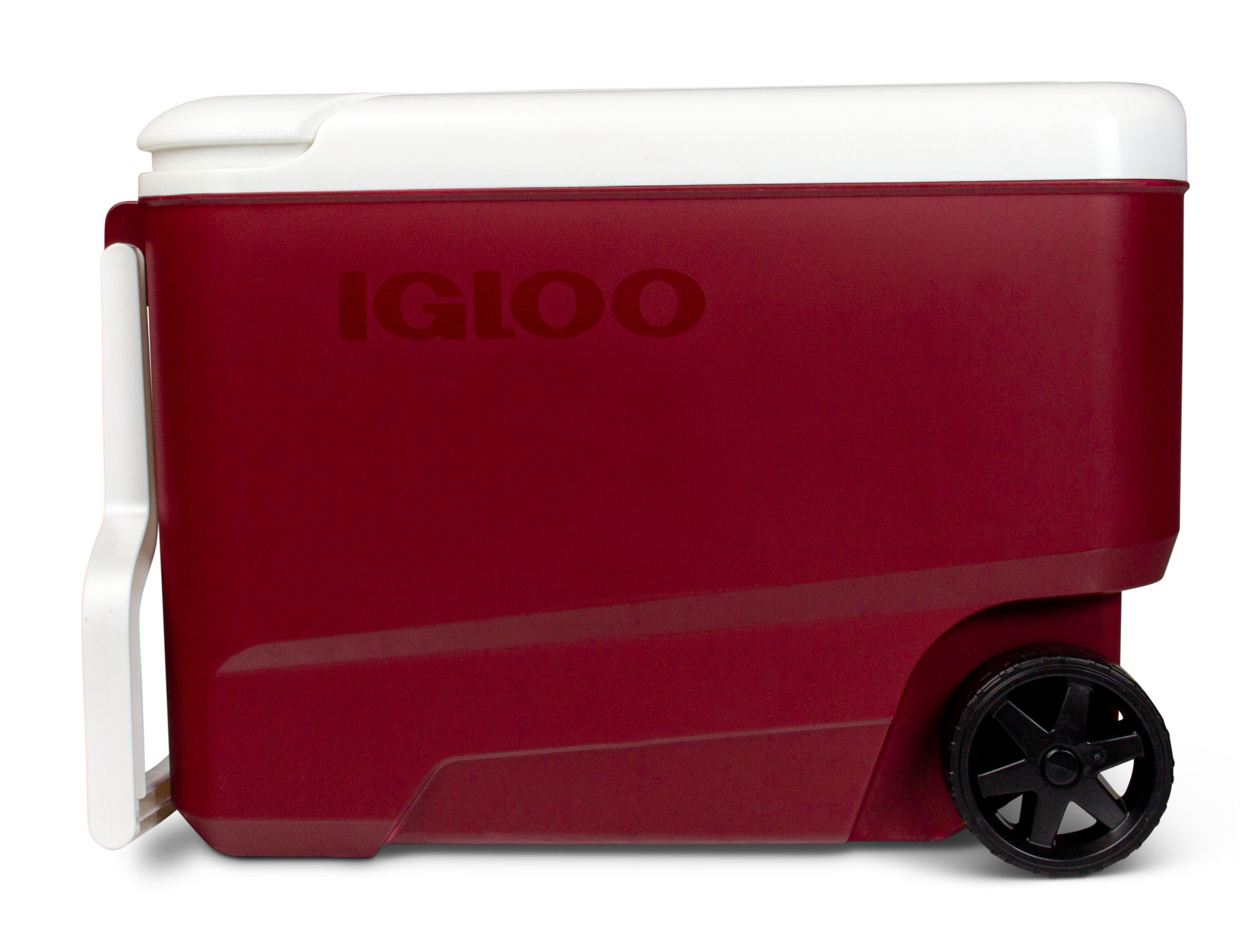 Igloo 38 qt. 'Wheelie Cool' Hard Ice Chest Cooler with Wheels - Maroon