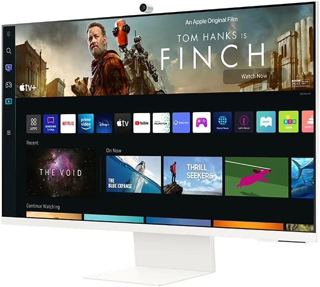الصورة المصغرة: SAMSUNG 32" M80B 4K UHD HDR Smart Computer Monitor Screen with Streaming TV, Sl