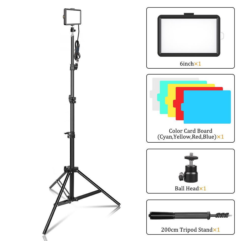 Miniaturbild: SH LED Video Panel Light Photography Lighting Lamp Kit For Photo Studio Live Sh