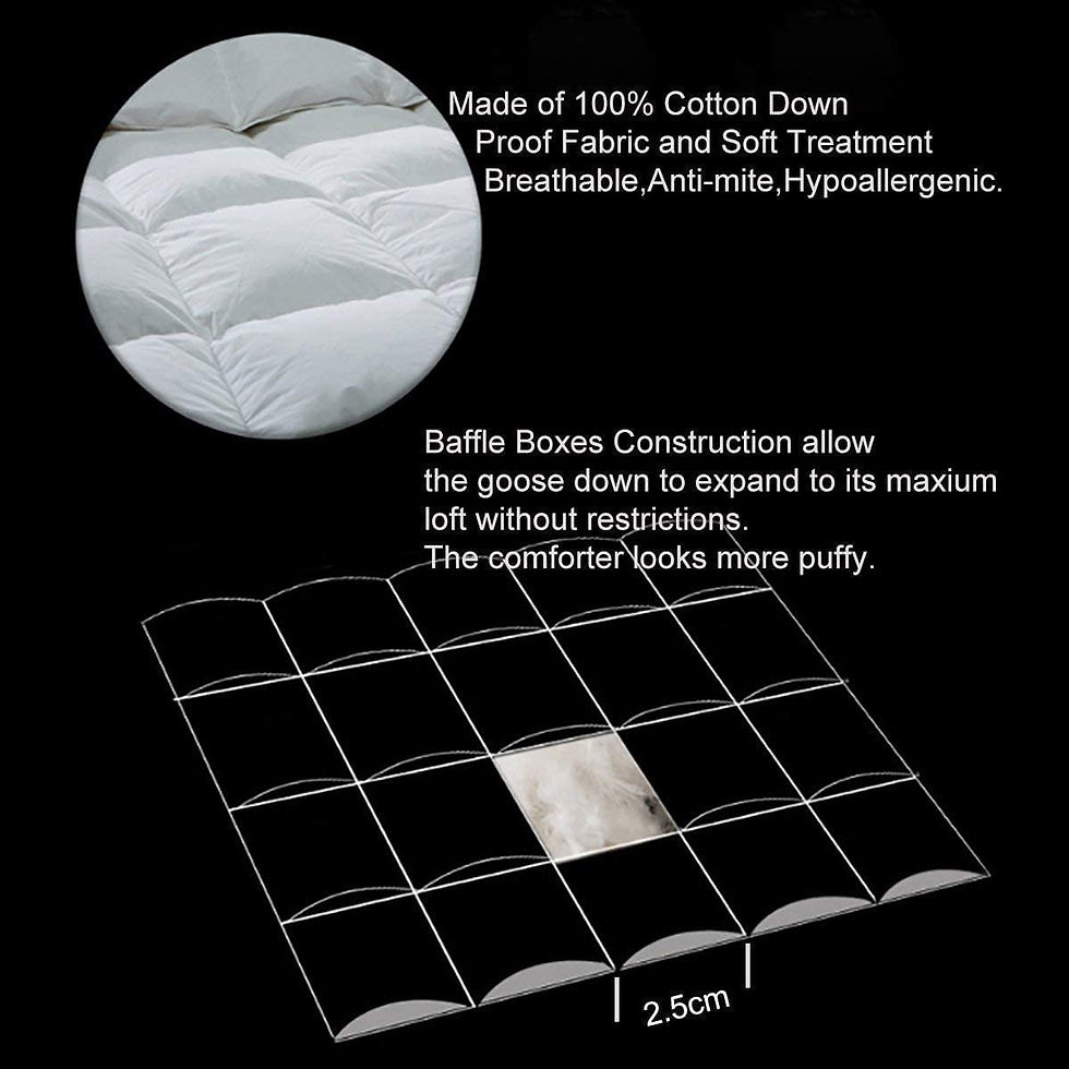 Thumbnail: C&W Goose Down Comforter Queen Size,Winter Thick Down Duvet Insert 100% Natural