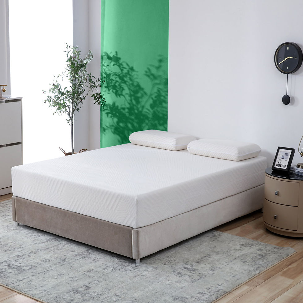 Thumbnail: Full Size Mattress, 10 inch Bed in a Box, Memory Foam Mattress, White