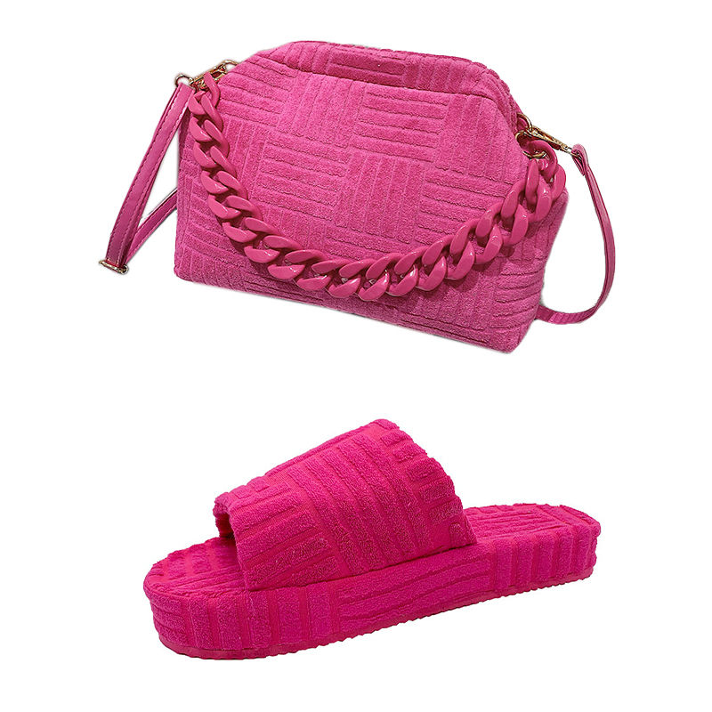 Miniatura: Designer Shoes and Purse Set Chain Shoulder Crossbody Purses and Matching Shoe