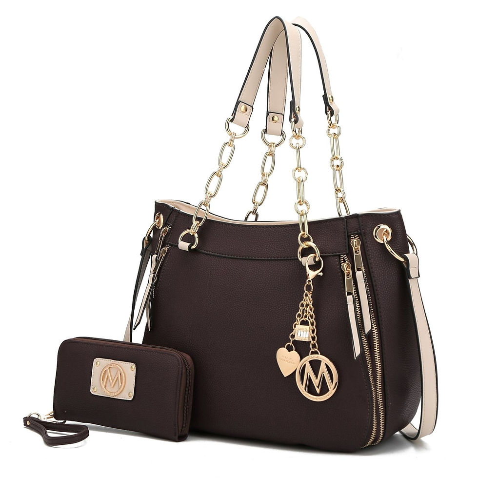 Miniatura: MKF Collection Vegan Leather Shoulder Bag & Wallet Set, Purse Handbag for Women