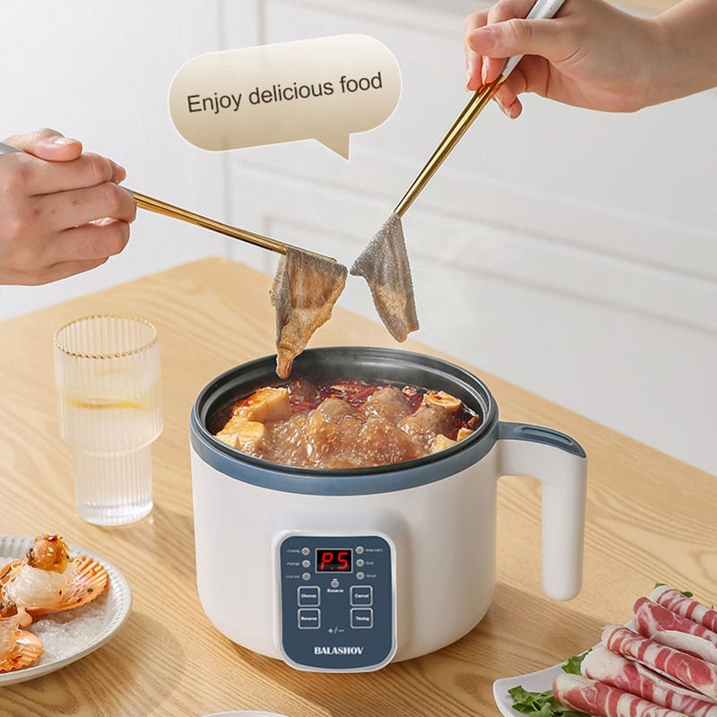 Thumbnail: Mini Electric Rice Cooker Household Multicooker Steamer Single/Double Layer Ric