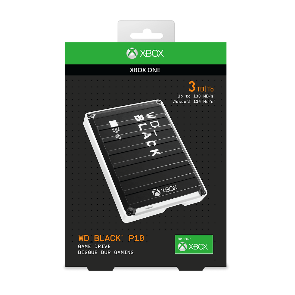 Thumbnail: WD Black 3TB P10 Portable Game Drive for Xbox One - WDBA5G0030BBK-WESN
