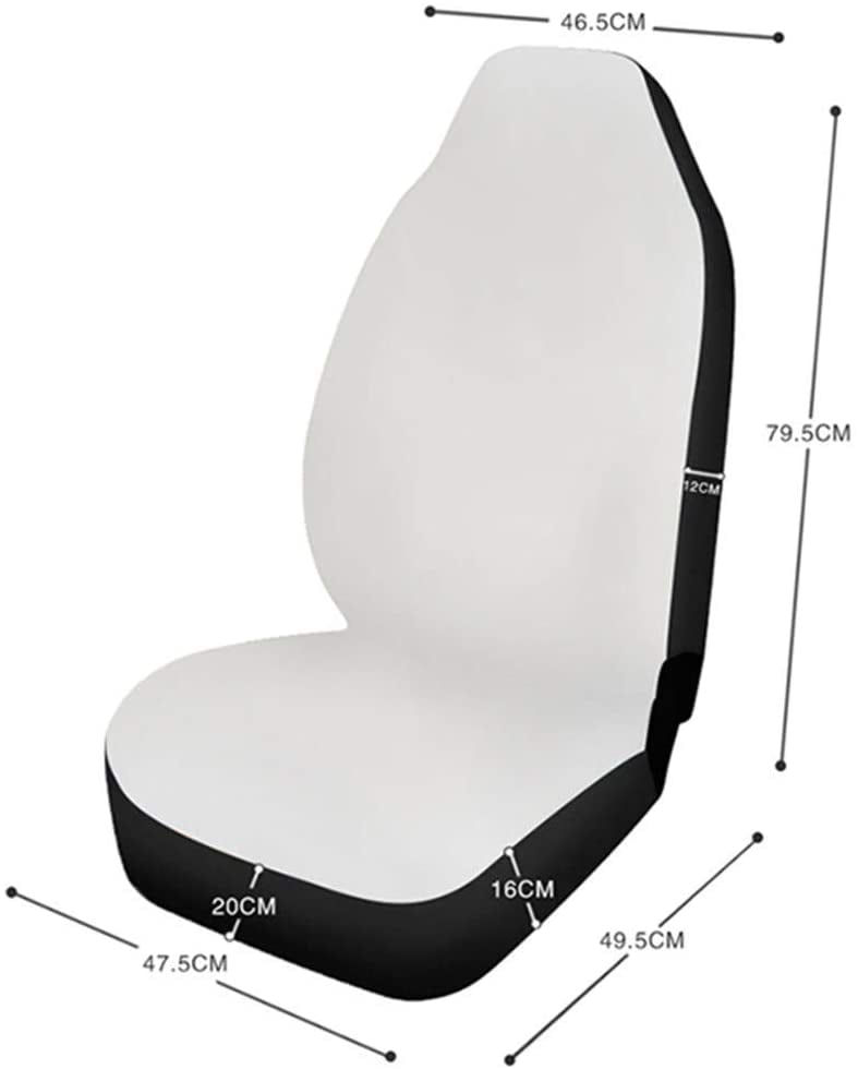 Thumbnail: KXMDXA Set of 2 Car Seat Covers Gray Marble White Gold Yellow and Red Pattern I