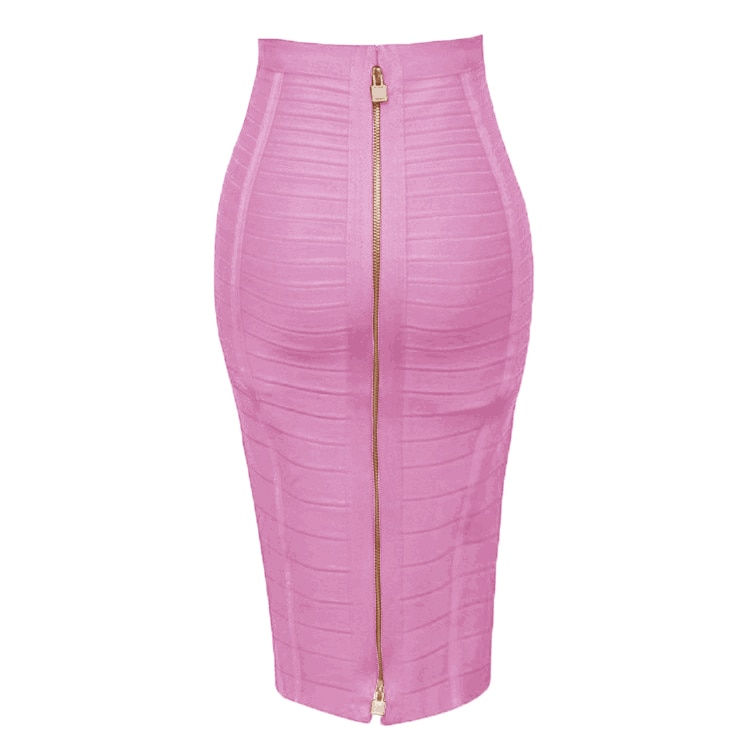 Thumbnail: Plus Size XL XXL Women Summer Sexy Zipper Green Bandage Skirt Pencil Skirt