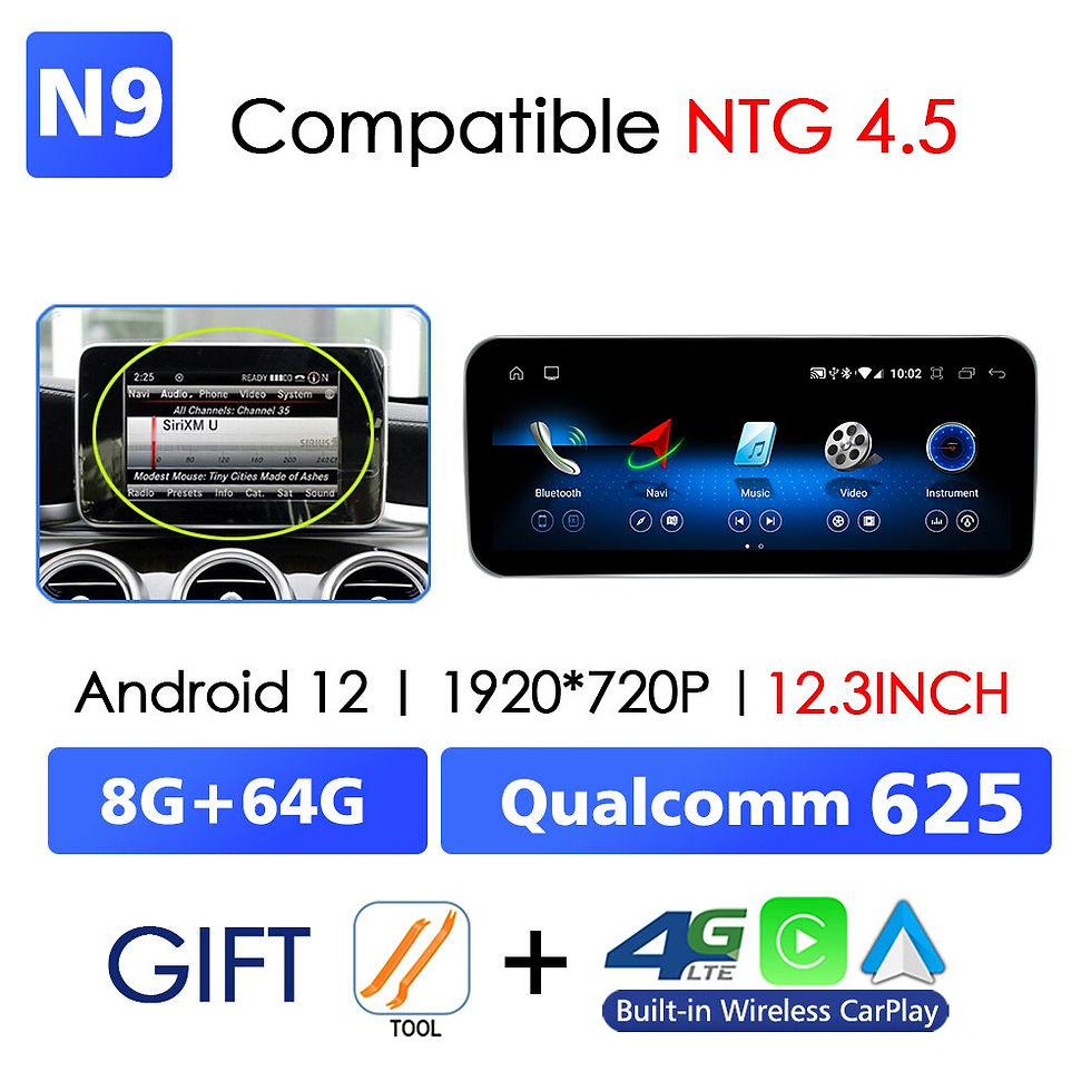 Thumbnail: Android 12 Wireless Auto CarPlay For Mercedes Benz CLA C117 2012-2018 Car Multi