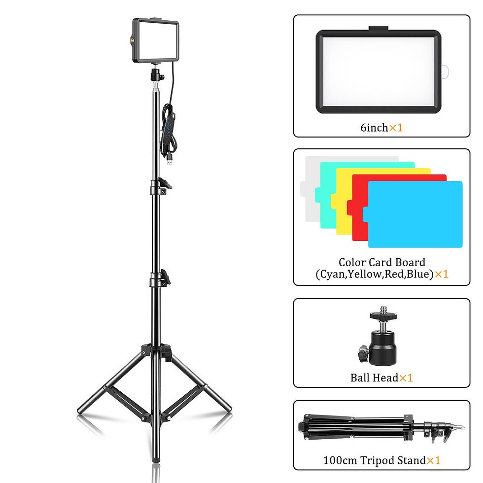 Miniaturbild: SH LED Video Panel Light Photography Lighting Lamp Kit For Photo Studio Live Sh
