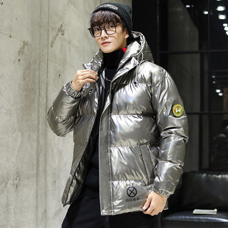 Thumbnail: 2021 New Winter Men Down Parka Windproof Male Thick Warm Down Coat Stand Collar